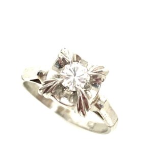 Pt850 ダイヤ0.2ct付きリング